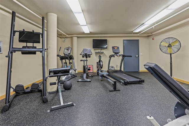 view of workout area