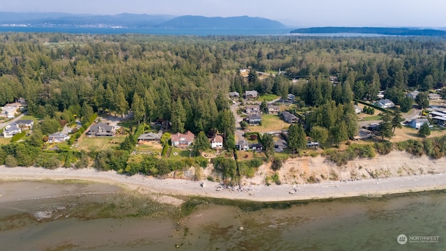 bird's eye view featuring a mountain view