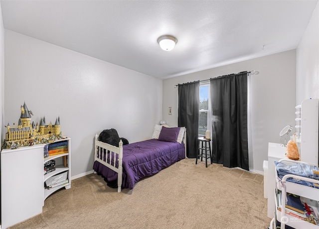 bedroom with carpet flooring