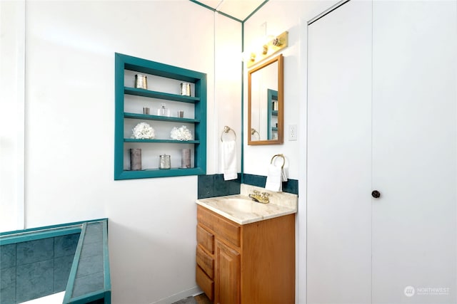 bathroom with vanity