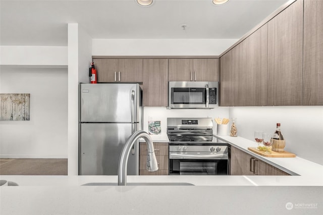 kitchen with stainless steel appliances