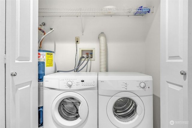 laundry room featuring washing machine and clothes dryer