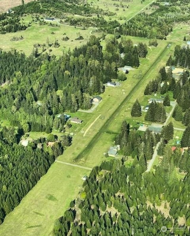 bird's eye view featuring a rural view