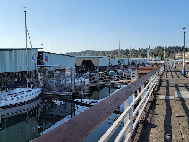 view of dock