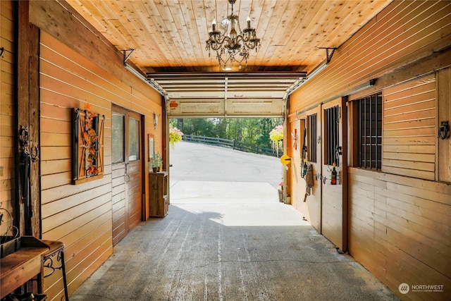 view of horse barn