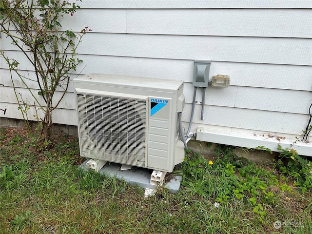 exterior details with ac unit