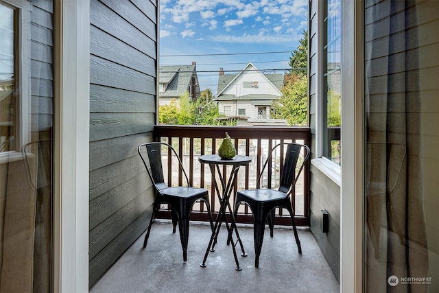 view of balcony