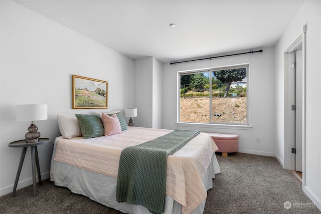 bedroom featuring carpet flooring