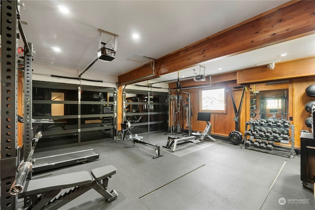 view of exercise room