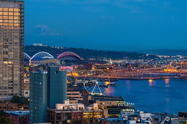 view of city featuring a water view