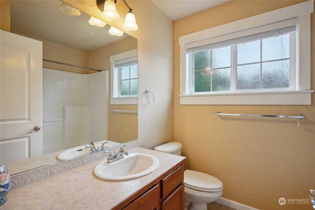 403 N I St, Tacoma, WA 98403 - full bathroom with toilet, vanity, and a shower