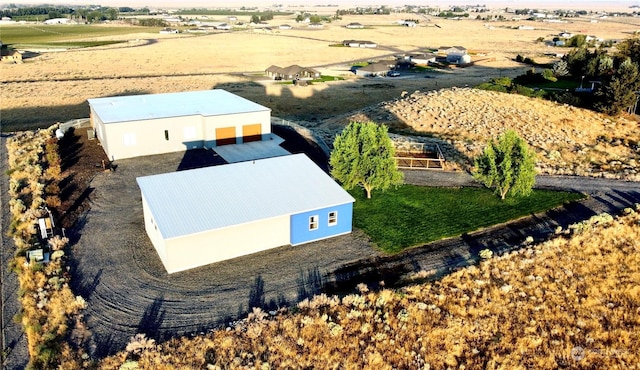 bird's eye view featuring a rural view