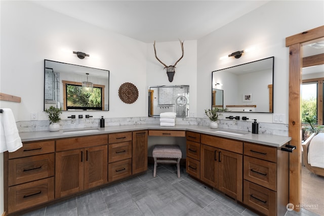 bathroom featuring vanity