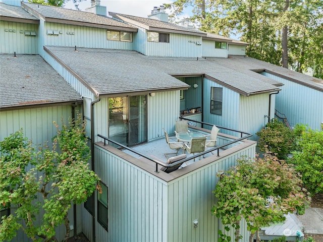 view of rear view of property