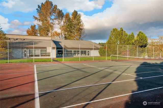 view of sport court