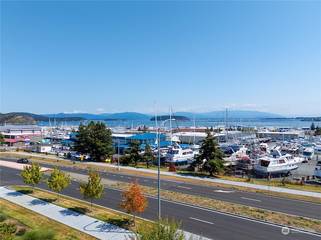 water view featuring a mountain view