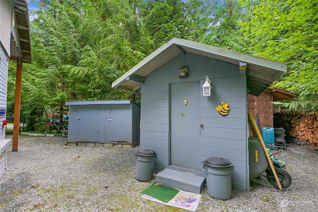 view of outbuilding