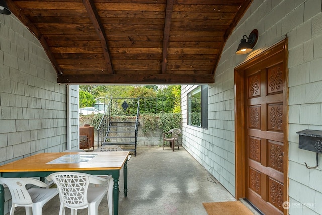 view of patio / terrace with outdoor dining space