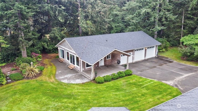 24424 Sandridge Rd, Ocean Park, WA 98640 - view from above of property with a heavily wooded area