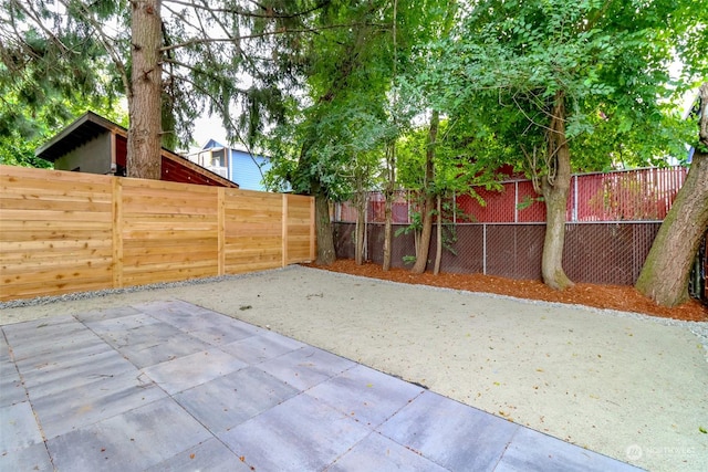 view of patio / terrace with a fenced backyard