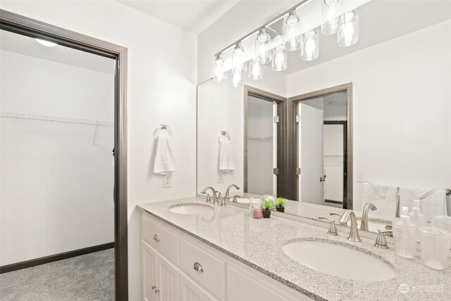 bathroom with vanity