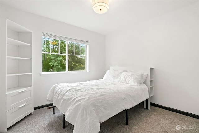 bedroom with carpet floors