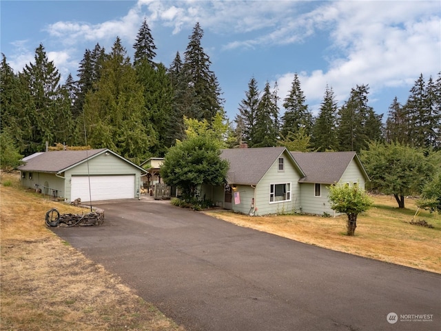 ranch-style house with a garage