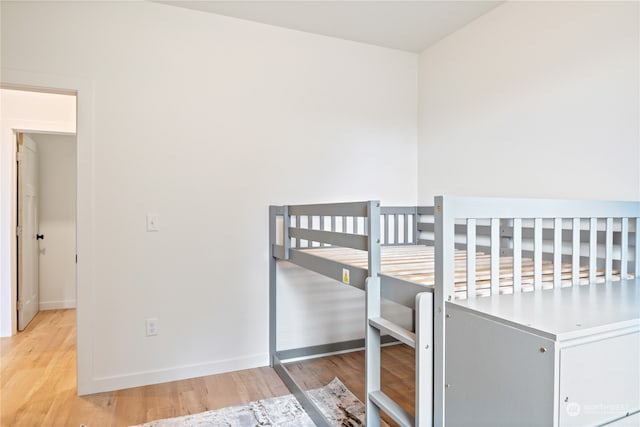 bedroom featuring light hardwood / wood-style flooring