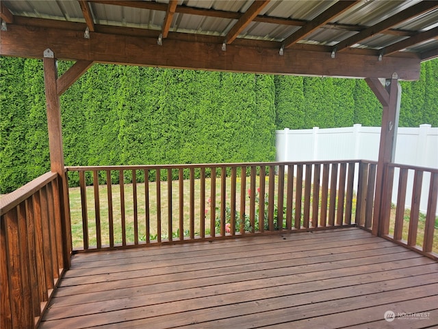 view of wooden terrace