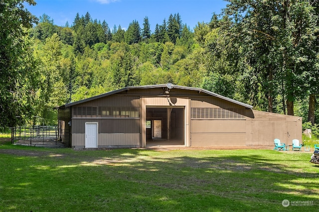 exterior space with a lawn