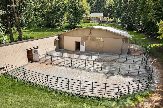 view of horse barn