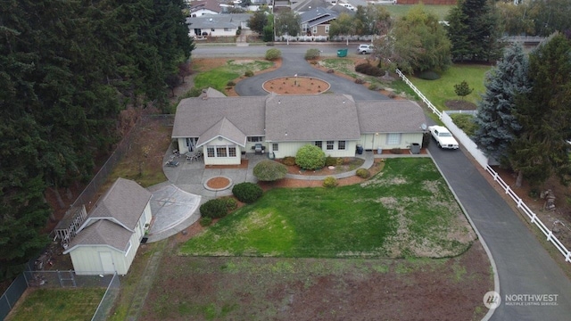 birds eye view of property