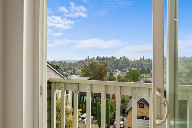 view of balcony