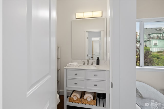 bathroom with vanity