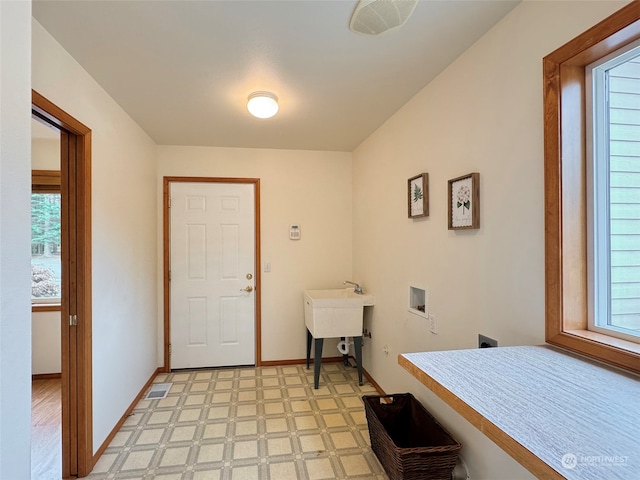 view of tiled entrance foyer