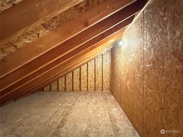 view of attic