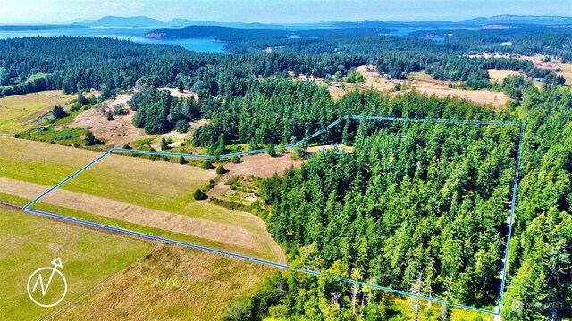 aerial view with a rural view and a mountain view