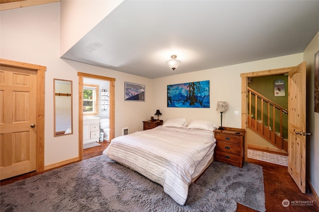 bedroom with ensuite bathroom