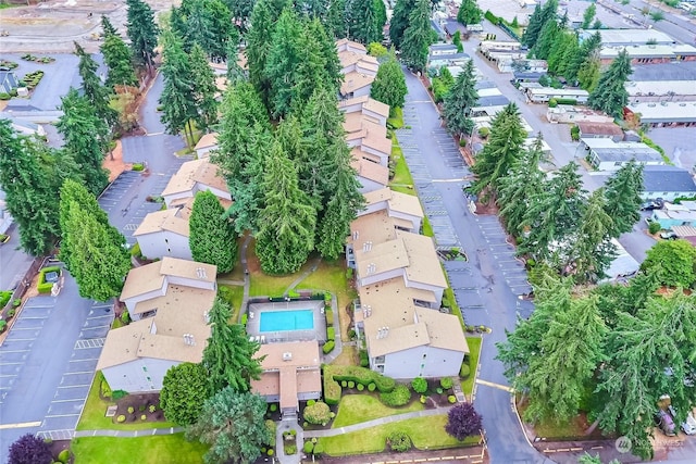 aerial view featuring a residential view