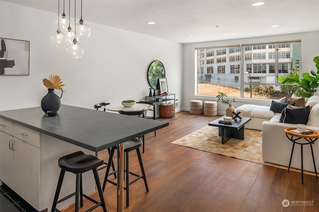 interior space featuring hardwood / wood-style flooring