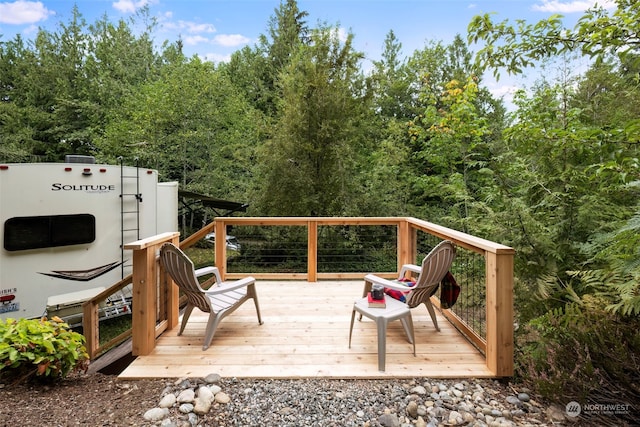 view of wooden terrace