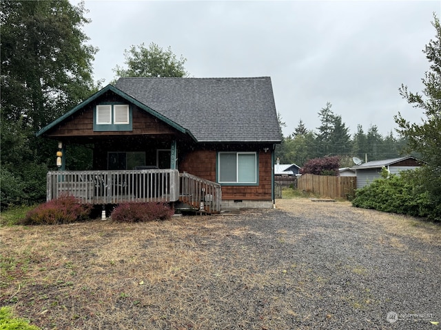 view of front of home