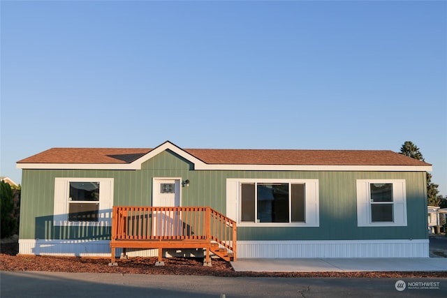 view of manufactured / mobile home