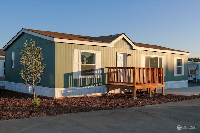 view of manufactured / mobile home