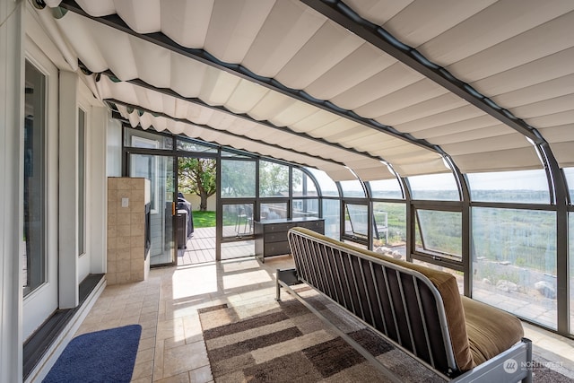 view of sunroom / solarium