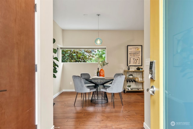 dining room featuring hardwood / wood-style floors