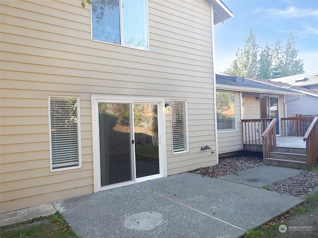 exterior space with a patio area