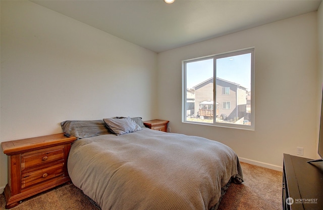 bedroom featuring carpet floors