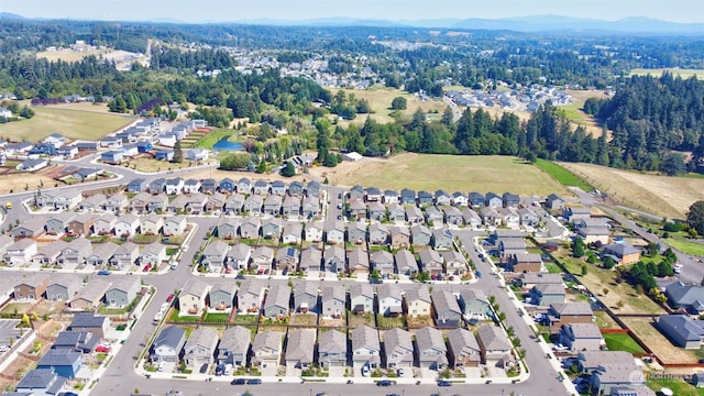 aerial view featuring a mountain view