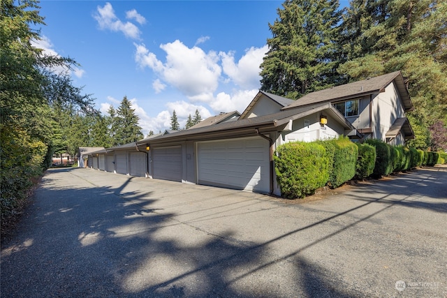 view of home's exterior featuring a garage